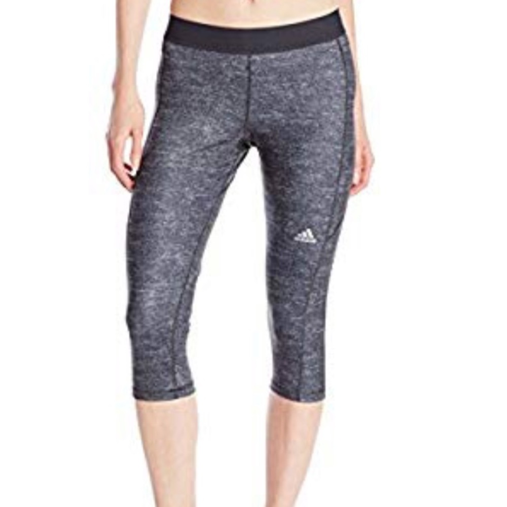 Adidas grey compression capris - size medium